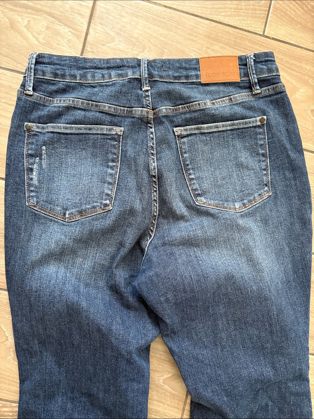 Judy Blue High Rise Control Top Distressed Flare Jeans JB88739 Womens 14W NWOT - Picture 9 of 9